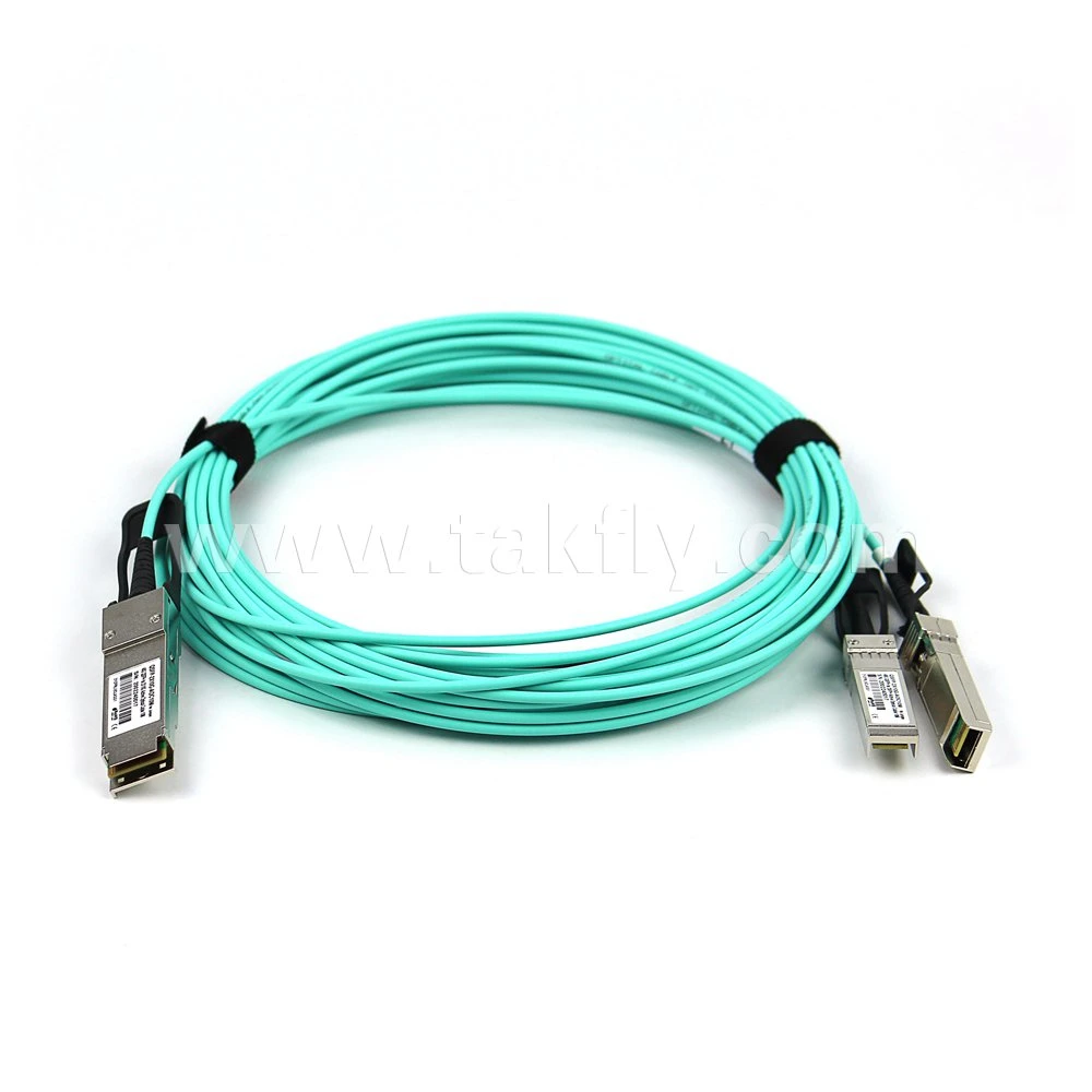 40g 100g 25g 10g Qsfp to SFP Optical Fiber Cable Active Optical Meter Active Optical Breakout Cable Aoc Active Optical Cable