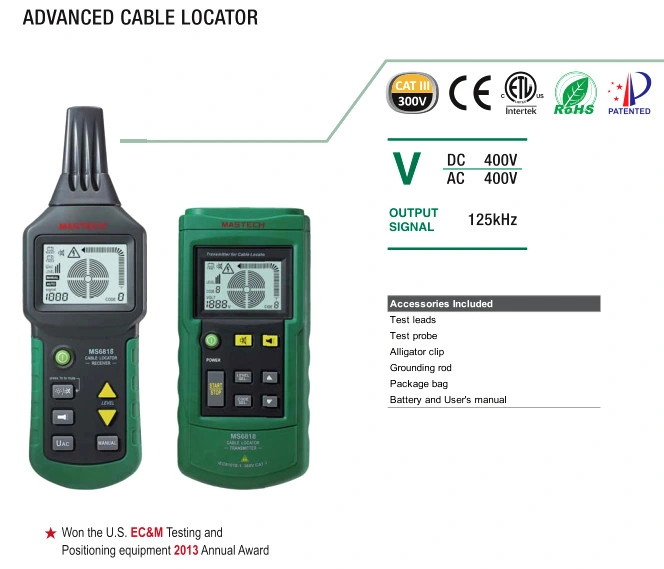 Red Laser Light Fiber Optic Cable Tester Wire Fault Locator