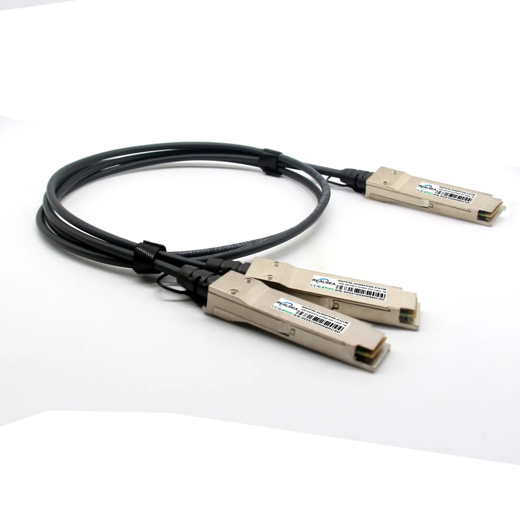 200g Qsfp56 Direct Attach Dac Cable to 2 X 100 Qsfp28 Dac Cable 2m Breakout Dac Passive Copper Twinax Cable Dac