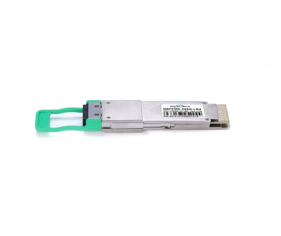 Transceptor de Fibra Óptica Qsfp Dd 400g Lr4 SMF 10km con Fec Ddm Duplex LC