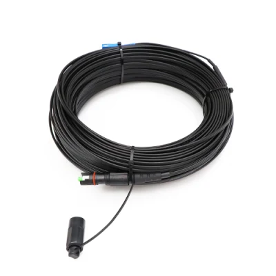 Asambleas de cable de fibra al aire libre del descenso del Sc LC MPO FTTH del conector de la prenda impermeable de Stap de la fibra