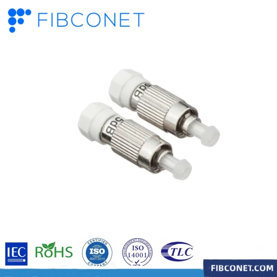 Conector óptico FTTH 5dB FC/Upc Hembra monomodo a atenuador de fibra óptica macho