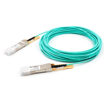 10/14/25/28 GB/S por carril 100 gbps Qsfp28 Cable óptico activo