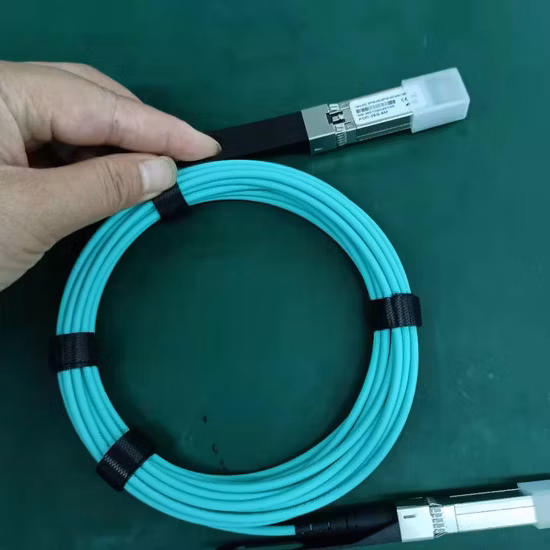 Fcj Opto Tech SFP-25g-Aoc3m 25gbase Cable de fibra óptica activo SFP28 óptico 3m