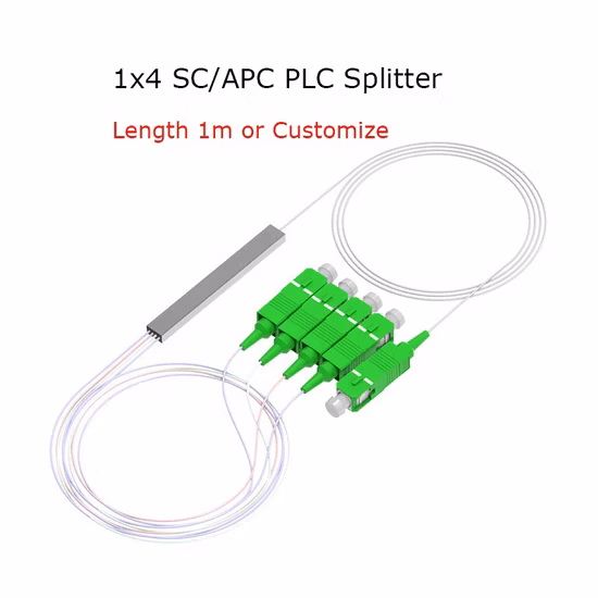 Divisor Mini PLC de fibra óptica 1X8 (FTTH, CATV, telecomunicaciones)